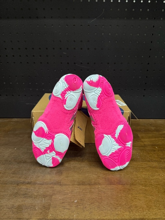 New W/ Box! Women's Asics Matblazer Pink Grey Athletic Wrestling Shoes Size 7.5 - Picture 5 of 5